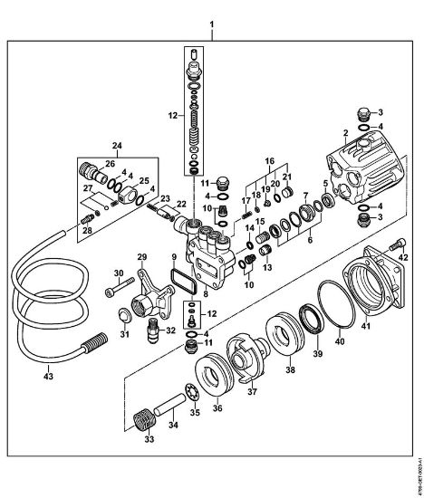 Benzinhochdruckreiniger (RB) RB 400 Dirt Boss Pumpe der Marke Stihl