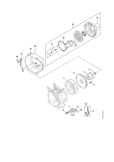 Bild von Zündanlage, Lüfterrad, Anwerfvorrichtung RB 400 Dirt Boss