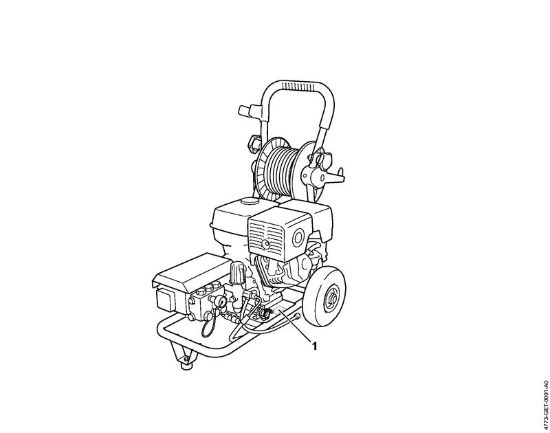 Benzinhochdruckreiniger (RB) RB 402 Maschinennummer der Marke Stihl