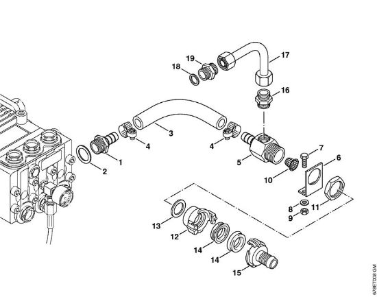 Benzinhochdruckreiniger (RB) RB 402 Wasseranschluss der Marke Stihl