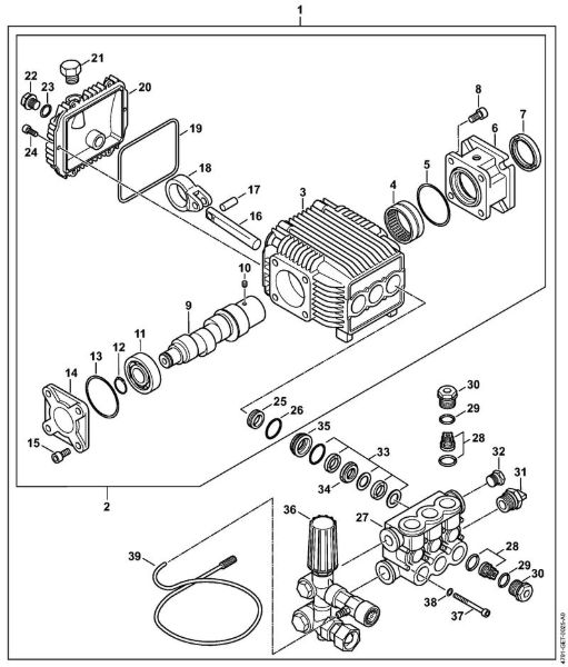 Benzinhochdruckreiniger (RB) RB 600 Pumpe der Marke Stihl