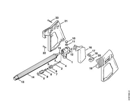 Elektro-Hochdruckreiniger (RE) RB 220 K Pistole der Marke Stihl