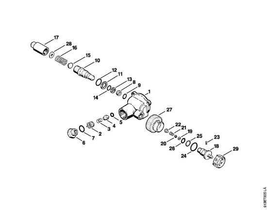 Elektro-Hochdruckreiniger (RE) RB 220 K Regelsicherheitsblock der Marke Stihl