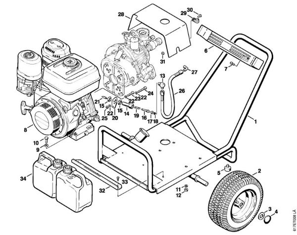 Elektro-Hochdruckreiniger (RE) RB 400 K Fahrwagen RB 400 K der Marke Stihl