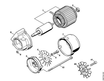Elektro-Hochdruckreiniger (RE) RE 101 K Elektromotor der Marke Stihl