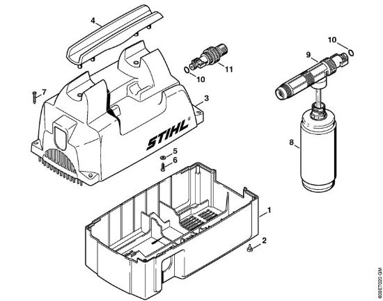 Elektro-Hochdruckreiniger (RE) RE 101 K Haube der Marke Stihl