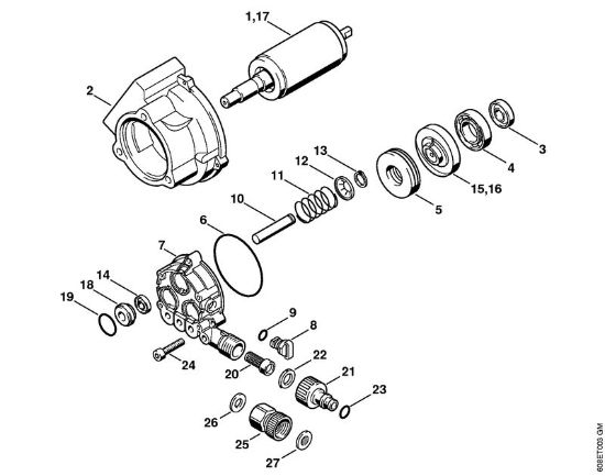 Elektro-Hochdruckreiniger (RE) RE 101 K Pumpe der Marke Stihl