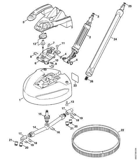 Elektro-Hochdruckreiniger (RE) RE 106 K Flächenreiniger RA 101 der Marke Stihl