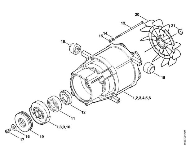 Elektro-Hochdruckreiniger (RE) RE 107 Elektromotor der Marke Stihl