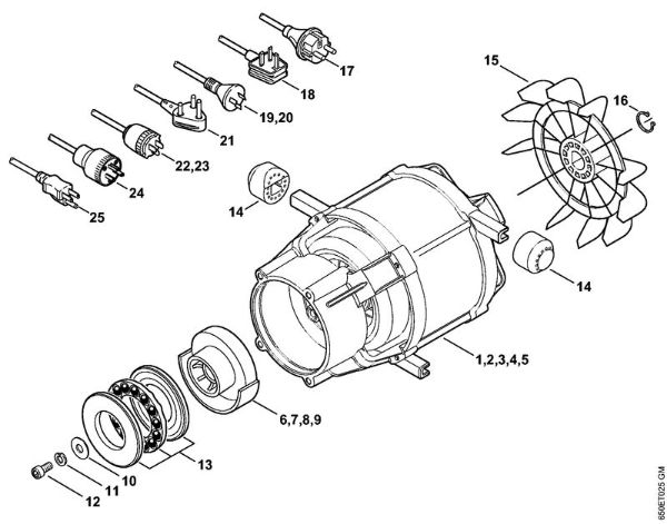 Elektro-Hochdruckreiniger (RE) RE 108 Elektromotor, Anschlussleitung der Marke Stihl