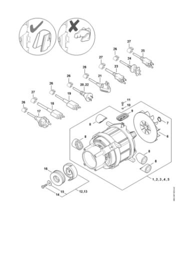 Bild von Elektromotor, Anschlussleitung RE 110
