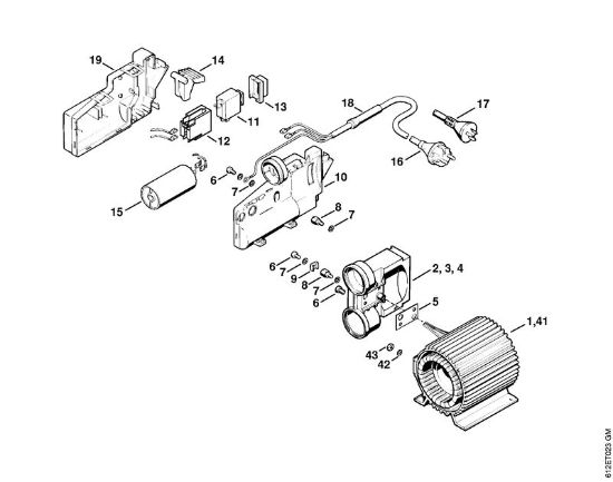 Elektro-Hochdruckreiniger (RE) RE 110 K Elektromotor, FuÃŸschalter der Marke Stihl
