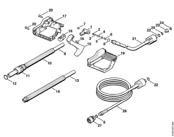 Elektro-Hochdruckreiniger (RE) RE 110 K Pistole der Marke Stihl