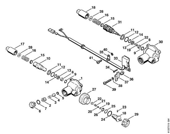 Elektro-Hochdruckreiniger (RE) RE 110 K Regelsicherheitsblock RE 110 K, RE 120 K der Marke Stihl