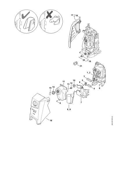 Bild von Luftführung, Abdeckhaube, Schaltergehäuse RE 110 PLUS