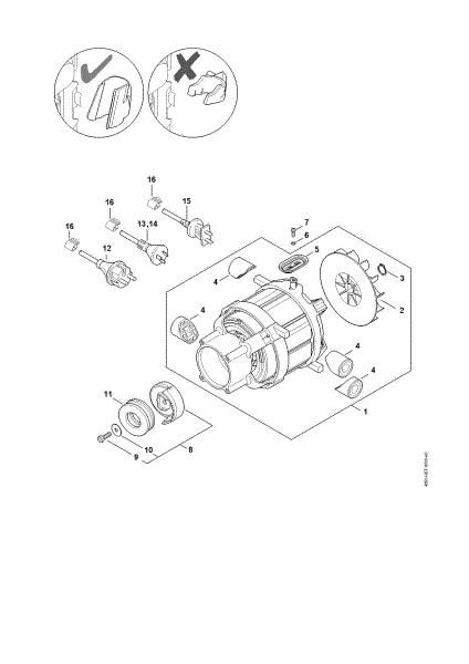 Bild von Elektromotor, Anschlussleitung RE 120