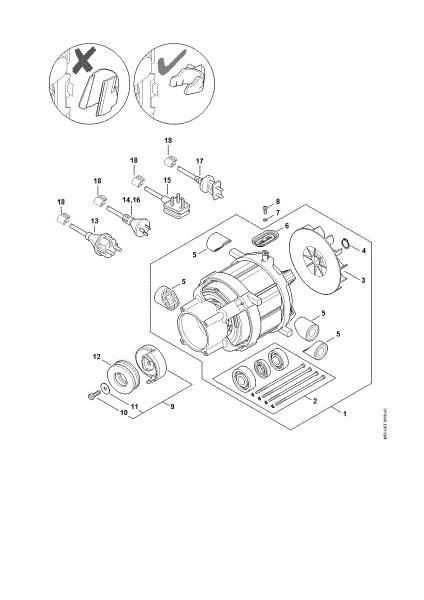Bild von Elektromotor, Anschlussleitung RE 120