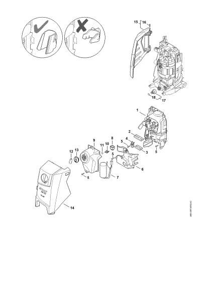 Bild von Luftführung, Abdeckhaube, Schaltergehäuse RE 120