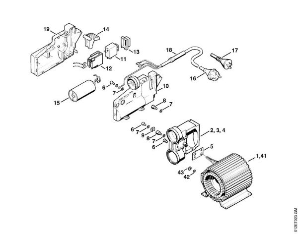 Elektro-Hochdruckreiniger (RE) RE 120 K Elektromotor, FuÃŸschalter der Marke Stihl