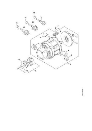 Bild von Elektromotor, Anschlussleitung RE 120 PLUS