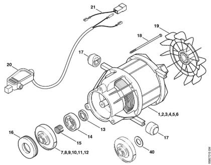 Elektro-Hochdruckreiniger (RE) RE 126 K Elektromotor der Marke Stihl