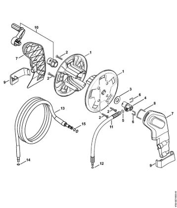 Elektro-Hochdruckreiniger (RE) RE 128 PLUS Schlauchtrommel RE 128 PLUS der Marke Stihl