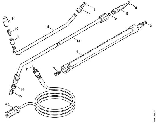 Elektro-Hochdruckreiniger (RE) RE 128 PLUS Zubehör der Marke Stihl