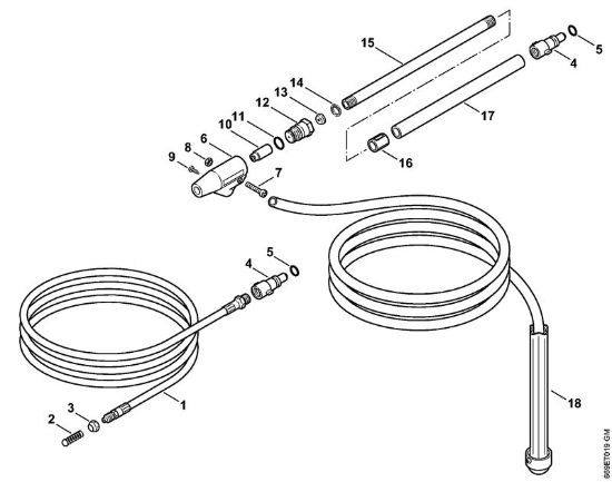 Elektro-Hochdruckreiniger (RE) RE 129 PLUS Rohrreinigungsset, Sand-Nassstrahleinrichtung   06/2019 der Marke Stihl