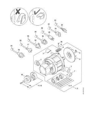 Bild von Elektromotor, Anschlussleitung RE 130 PLUS