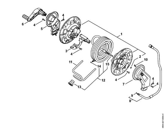 Elektro-Hochdruckreiniger (RE) RE 140 PLUS Schlauchtrommel der Marke Stihl
