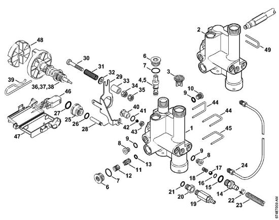 Elektro-Hochdruckreiniger (RE) RE 142 Regelsicherheitsblock der Marke Stihl