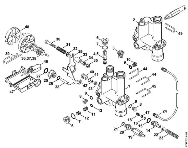 Elektro-Hochdruckreiniger (RE) RE 142 PLUS Regelsicherheitsblock der Marke Stihl