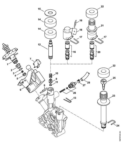 Elektro-Hochdruckreiniger (RE) RE 143 PLUS Steuerkolben der Marke Stihl