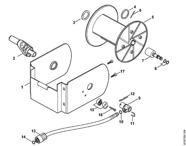 Elektro-Hochdruckreiniger (RE) RE 160 K Schlauchtrommel der Marke Stihl