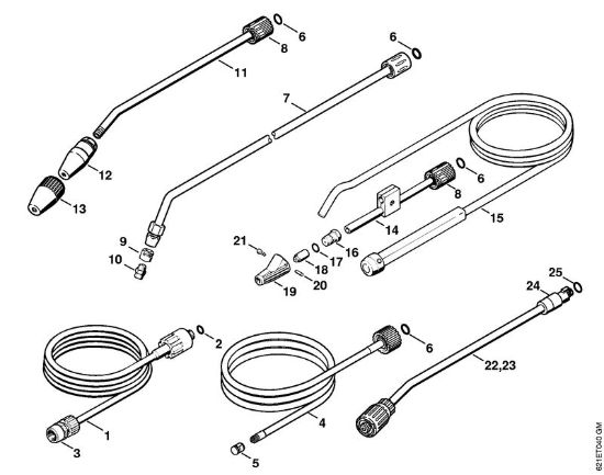 Elektro-Hochdruckreiniger (RE) RE 160 K Zubehör der Marke Stihl