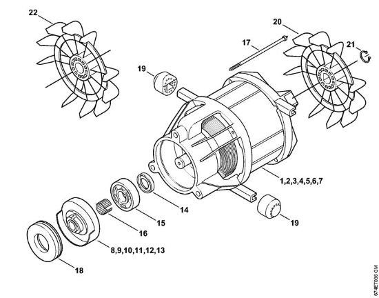 Elektro-Hochdruckreiniger (RE) RE 162 Elektromotor der Marke Stihl