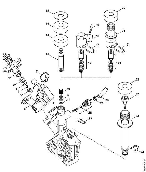 Elektro-Hochdruckreiniger (RE) RE 163 Steuerkolben der Marke Stihl
