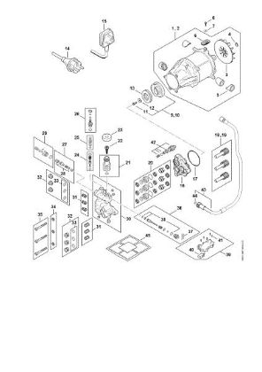 Bild von Elektromotor, Anschlussleitung, Ventilblock, Pumpe RE 170 PLUS RE 170 PLUS