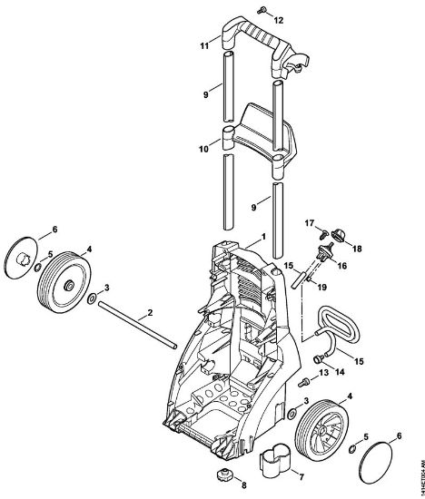 Elektro-Hochdruckreiniger (RE) RE 230 Fahrwagen der Marke Stihl