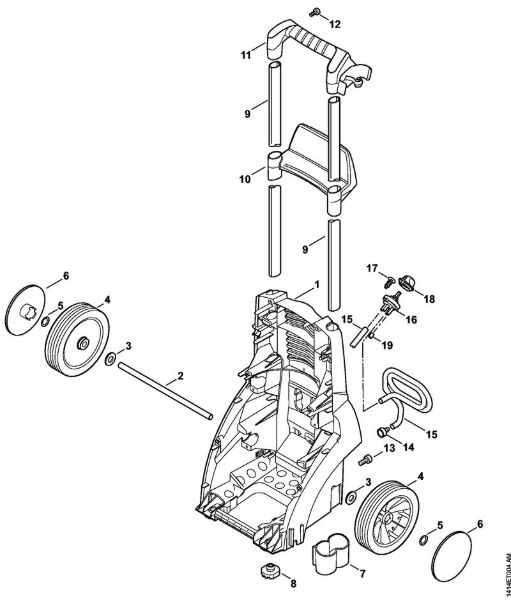 Elektro-Hochdruckreiniger (RE) RE 230 Fahrwagen der Marke Stihl