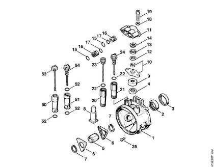 Elektro-Hochdruckreiniger (RE) RE 240 K Pumpengehäuse der Marke Stihl