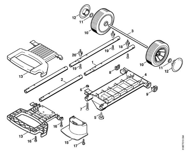 Elektro-Hochdruckreiniger (RE) RE 250 K Transportwagen der Marke Stihl