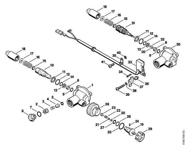 Elektro-Hochdruckreiniger (RE) RE 260 K Regelsicherheitsblock der Marke Stihl