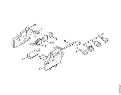 Elektro-Hochdruckreiniger (RE) RE 260 K Schaltergehäuse der Marke Stihl