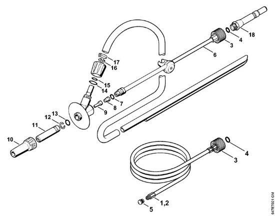 Elektro-Hochdruckreiniger (RE) RE 271 Rohrreinigungsset, Sand-Nassstrahleinrichtung (40.2009) der Marke Stihl