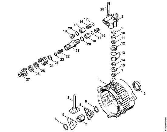 Elektro-Hochdruckreiniger (RE) RE 340 K Pumpe der Marke Stihl