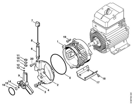 Elektro-Hochdruckreiniger (RE) RE 340 K Pumpe der Marke Stihl