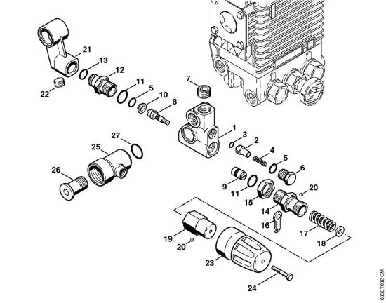 Elektro-Hochdruckreiniger (RE) RE 360 K Regelsicherheitsblock   X 42 343 563 (30.2000) der Marke Stihl