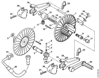 Elektro-Hochdruckreiniger (RE) RE 361 PLUS Schlauchtrommel der Marke Stihl