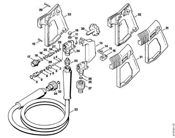 Elektro-Hochdruckreiniger (RE) RE 400 K Pistole der Marke Stihl